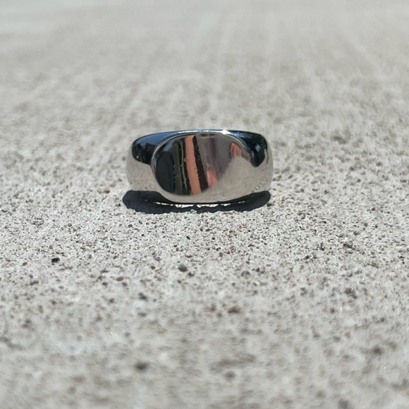 Jennifer Fisher NEW Horizontal Scoop Silver Ring Various Sizes MSRP $225 - Picture 5 of 9